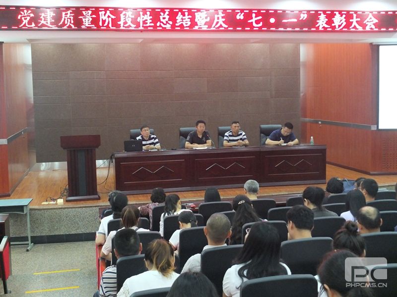 校委员会召开党建质量阶段性总结暨庆“七.一”表彰大会